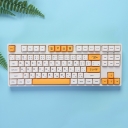Honey Milk 104+29 XDA profile Keycap PBT Dye-subbed Cherry MX Keycaps Set Mechanical Gaming Keyboard